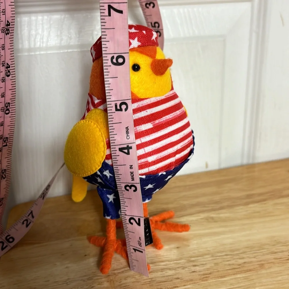 NEW NWT Sun Squad feathery friends DRUMMER bird Patriotic from TARGET COLLECTION